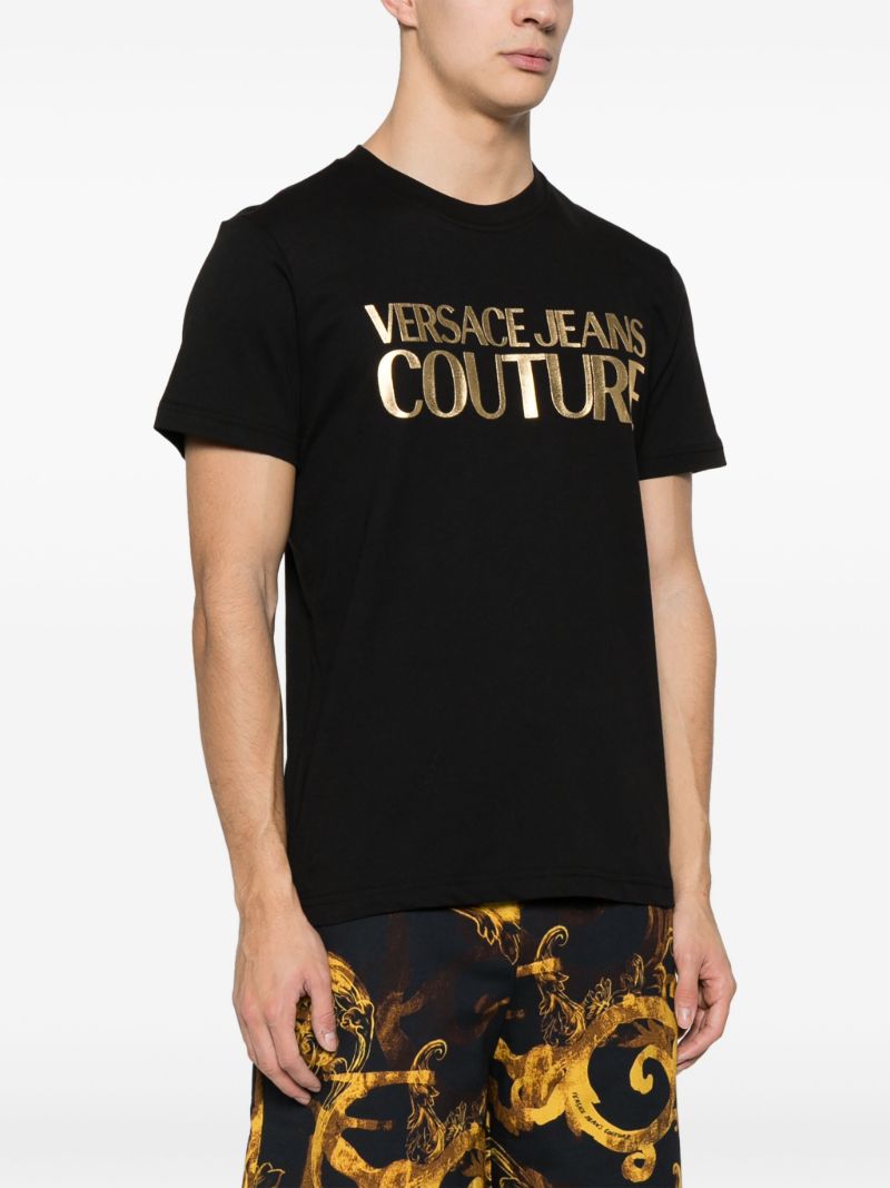 Black Logo-print Cotton T-shirt
