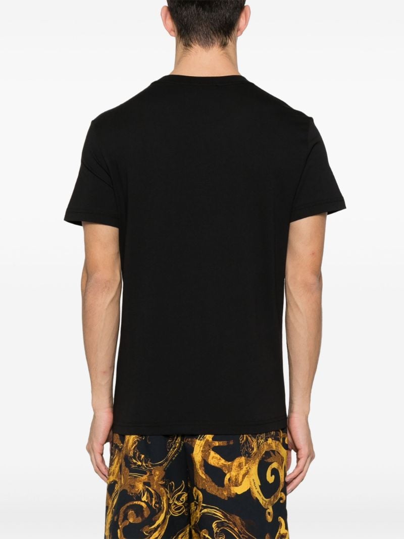 Black Logo-print Cotton T-shirt