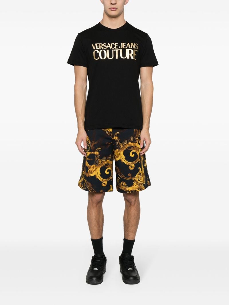Black Logo-print Cotton T-shirt