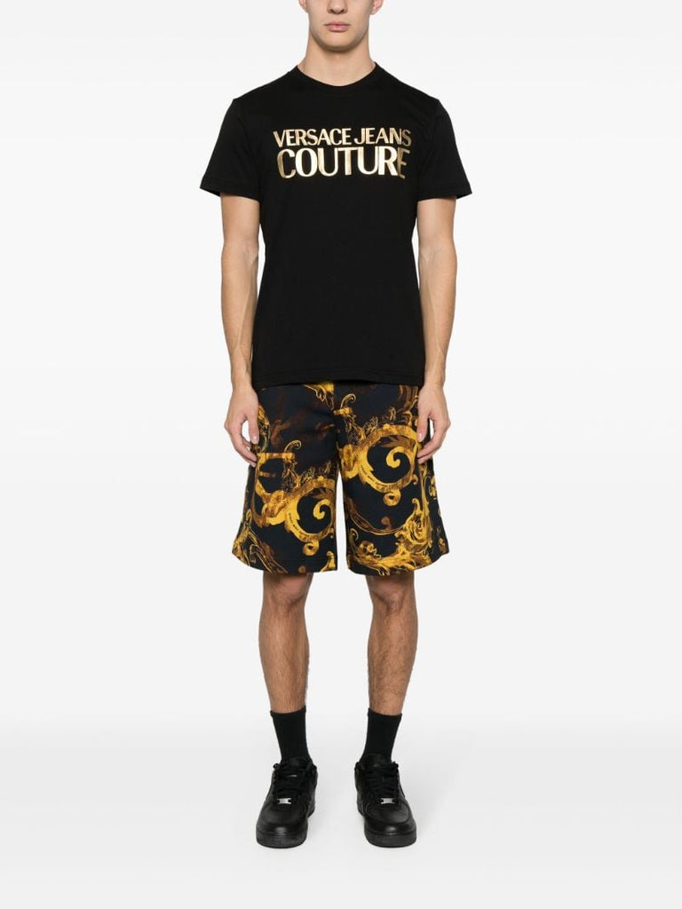 Black Logo-print Cotton T-shirt