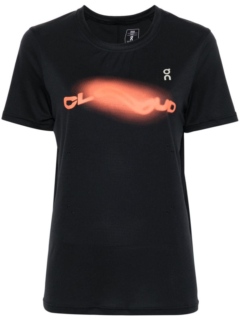 Black Graffiti Print T-shirt