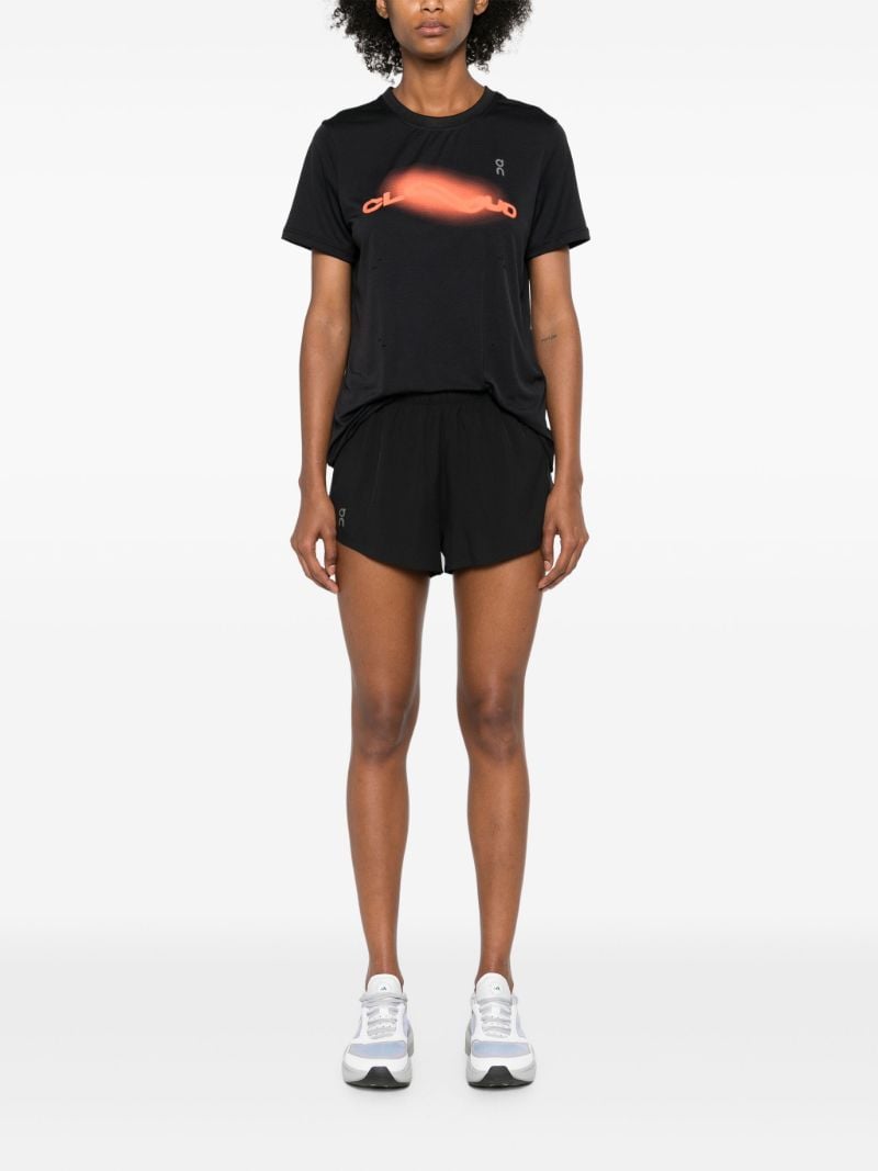 Black Graffiti Print T-shirt