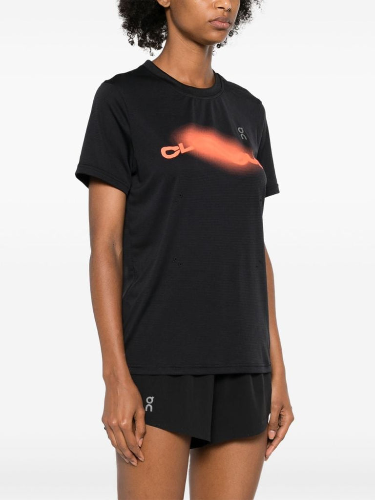 Black Graffiti Print T-shirt