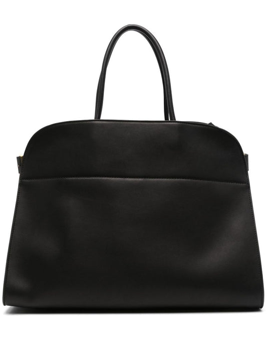 Black Margaux 17 Leather Tote Bag