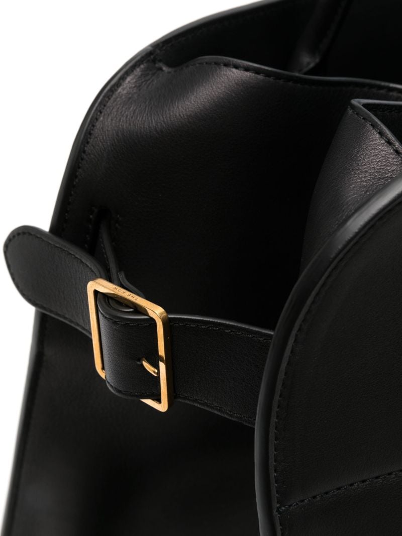 Black Margaux 17 Leather Tote Bag