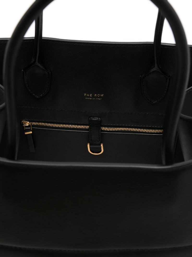 Black Margaux 17 Leather Tote Bag
