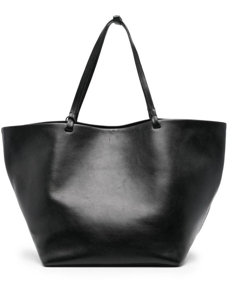 Black Xl Park Leather Tote Bag