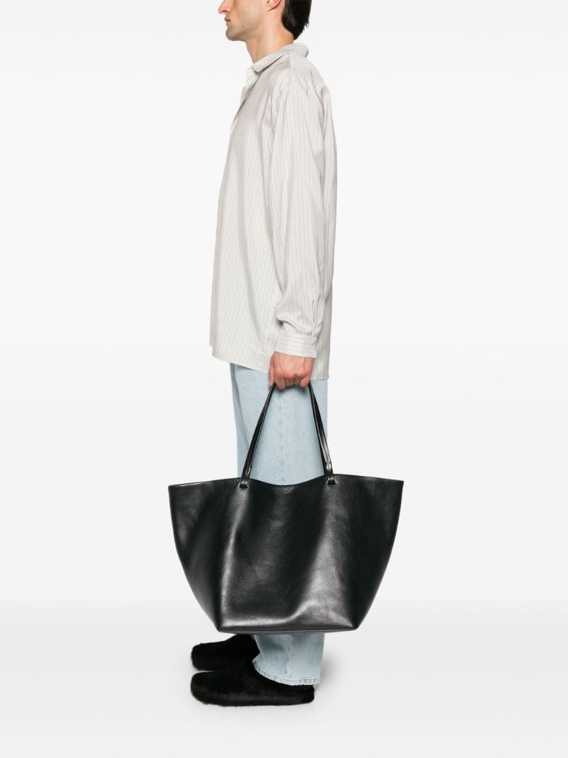 Black Xl Park Leather Tote Bag