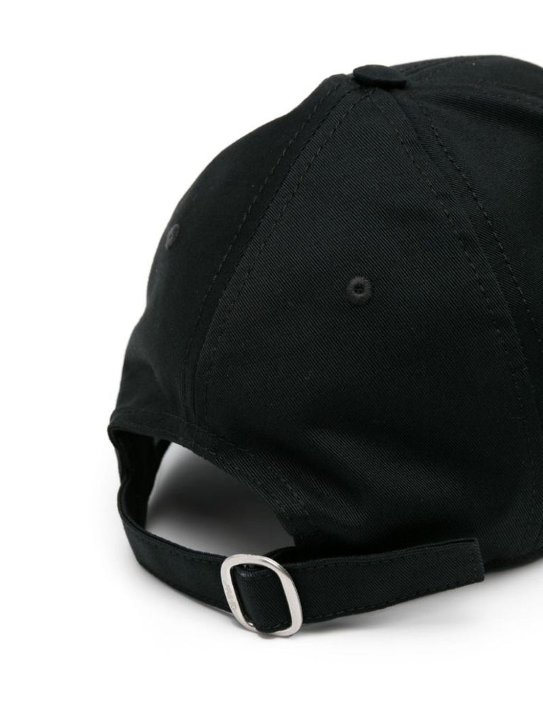 Black Logo-embroidered Baseball Cap