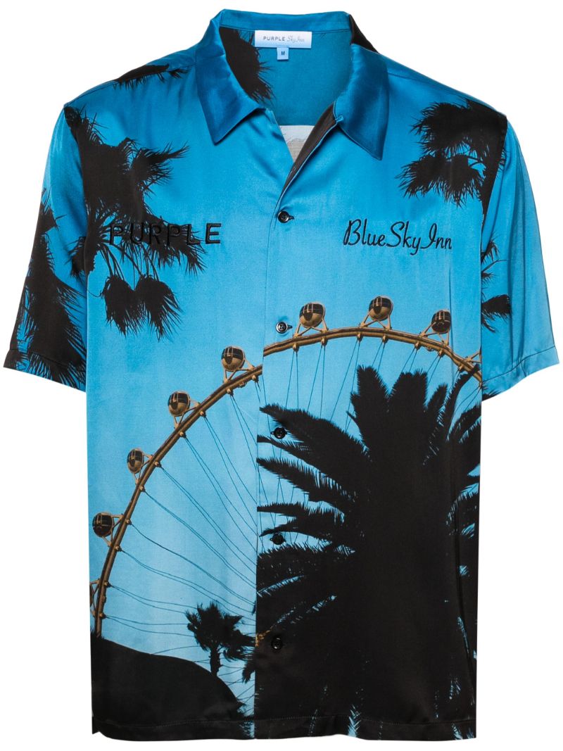 Black Logo-embroidered Shirt