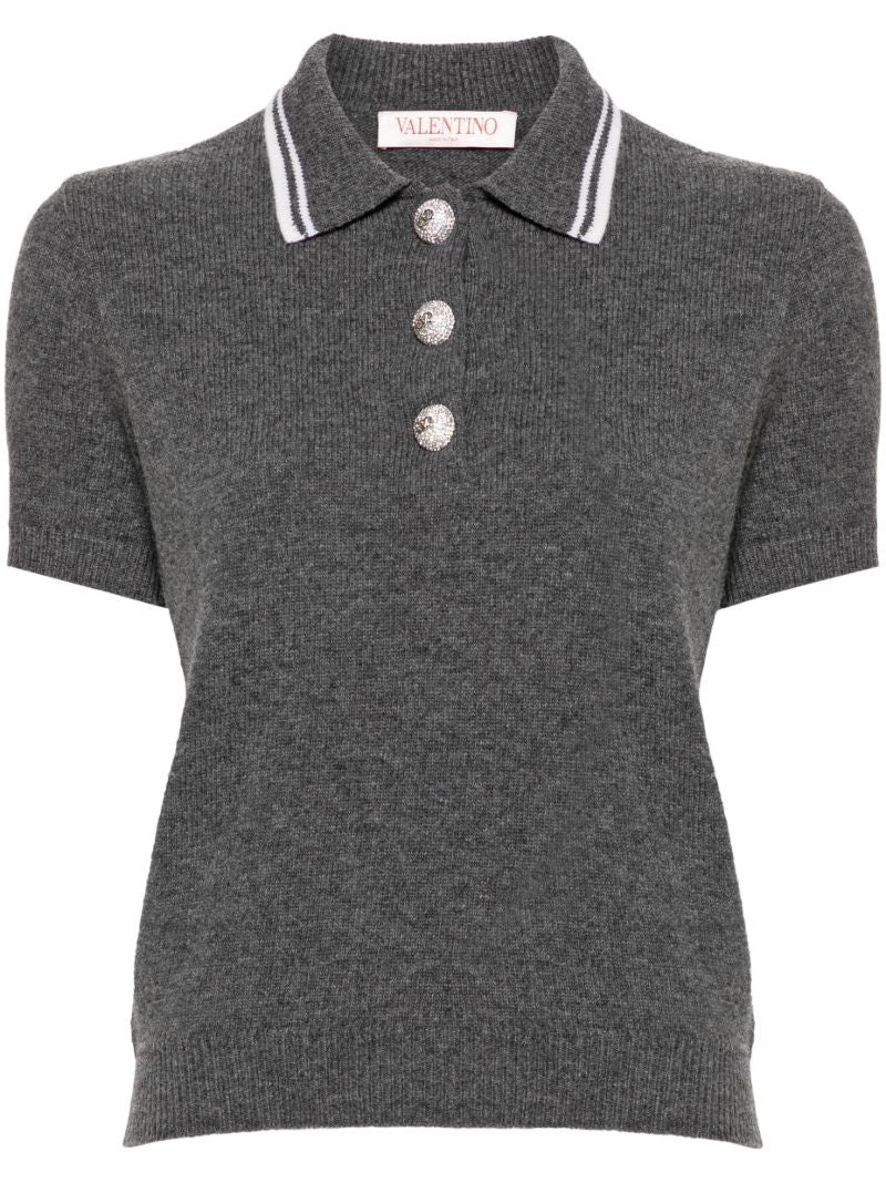 Knitted Polo Top