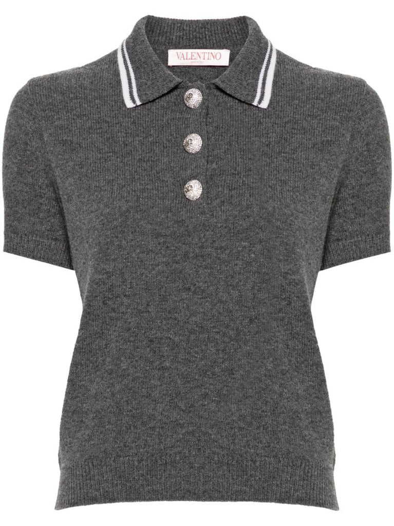Knitted Polo Top