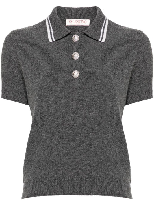 Knitted Polo Top