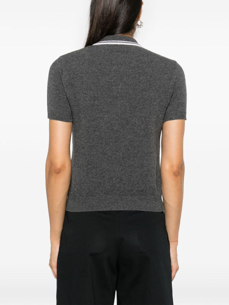 Knitted Polo Top
