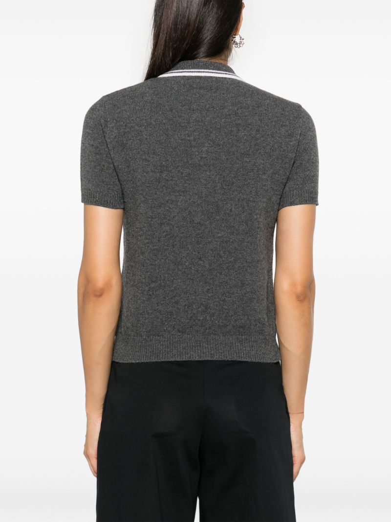 Knitted Polo Top