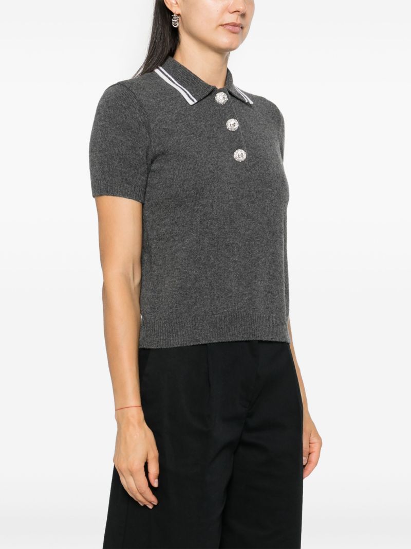 Knitted Polo Top