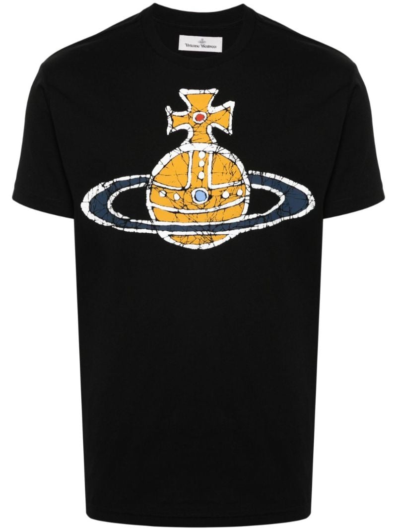 Black Time Machine Cotton T-shirt