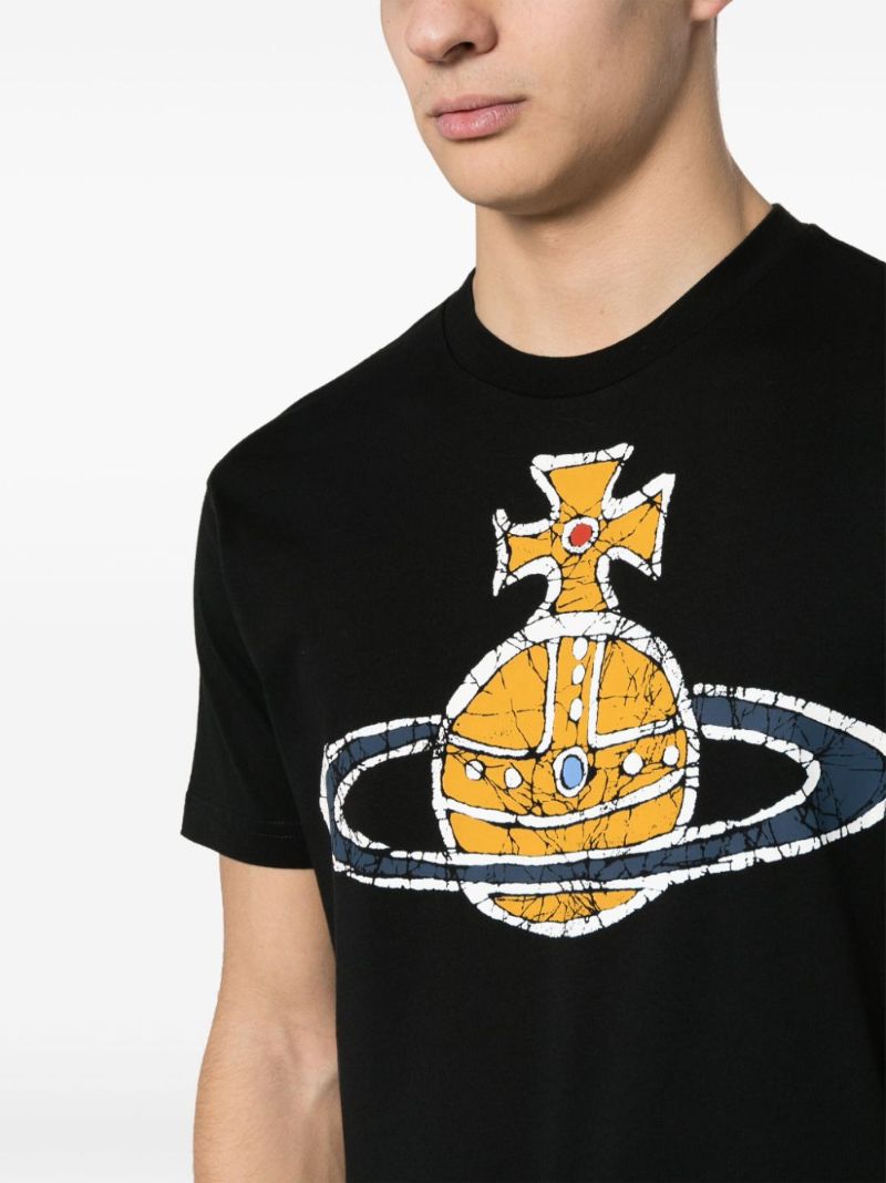 Black Time Machine Cotton T-shirt
