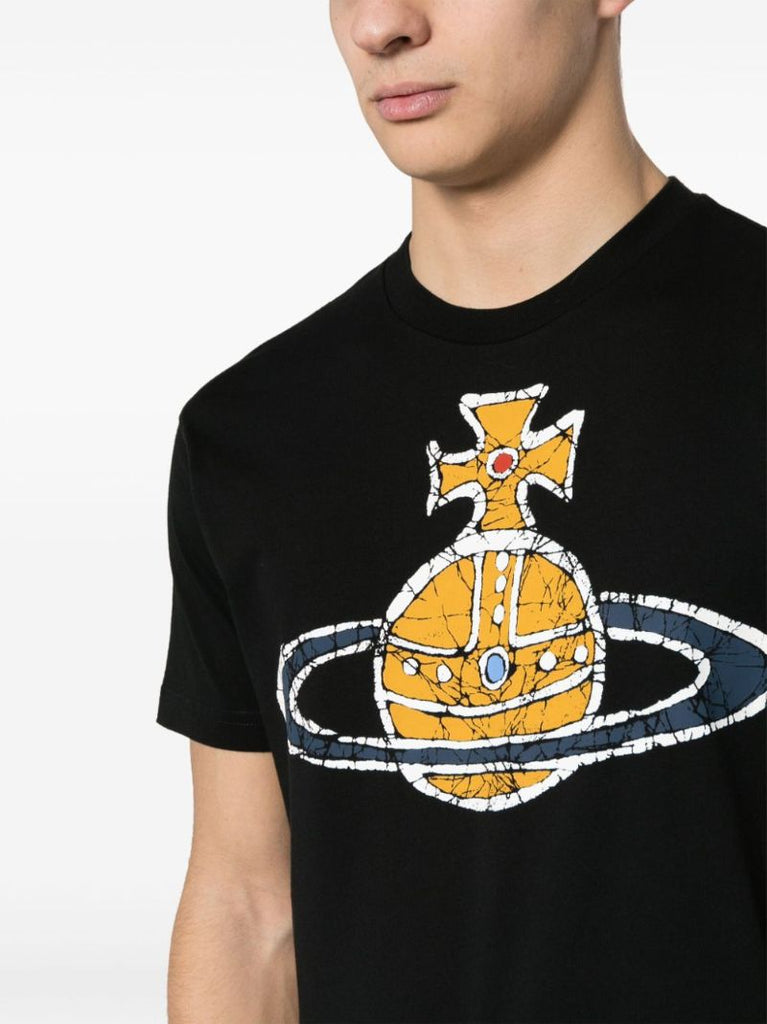 Black Time Machine Cotton T-shirt