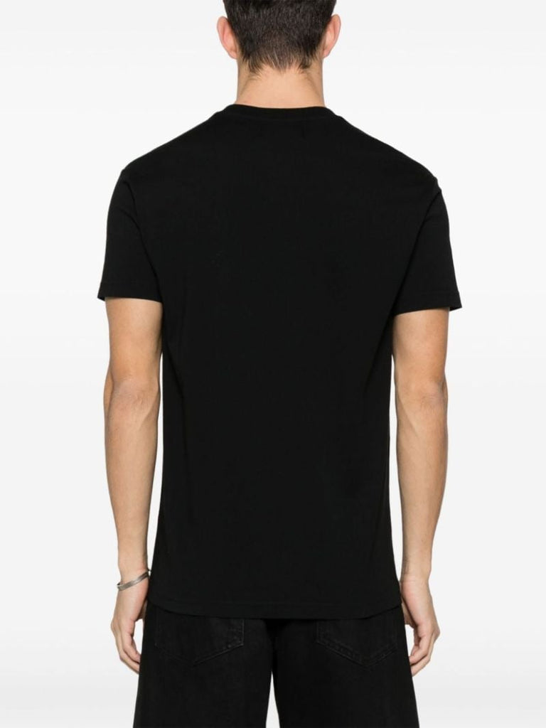 Black Time Machine Cotton T-shirt