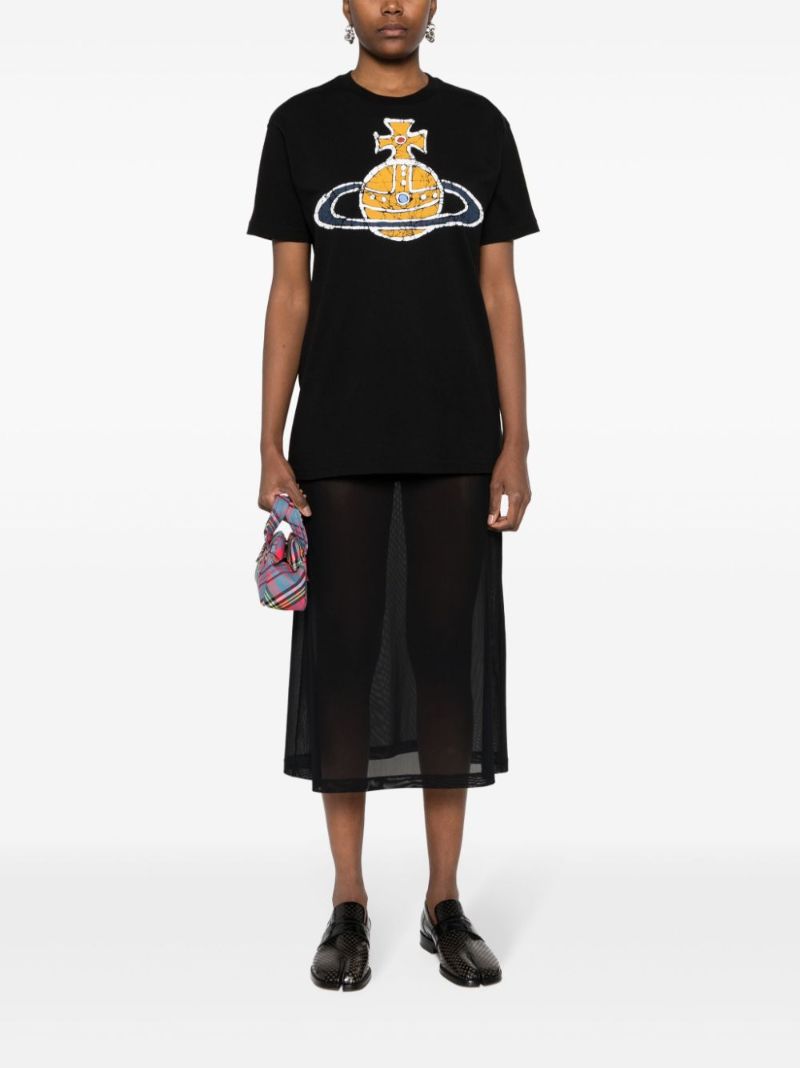 Black Time Machine Cotton T-shirt