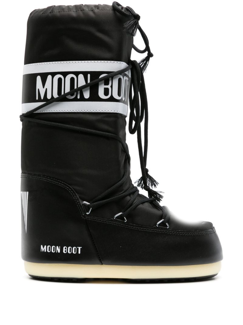 Black Icon Nylon Boots