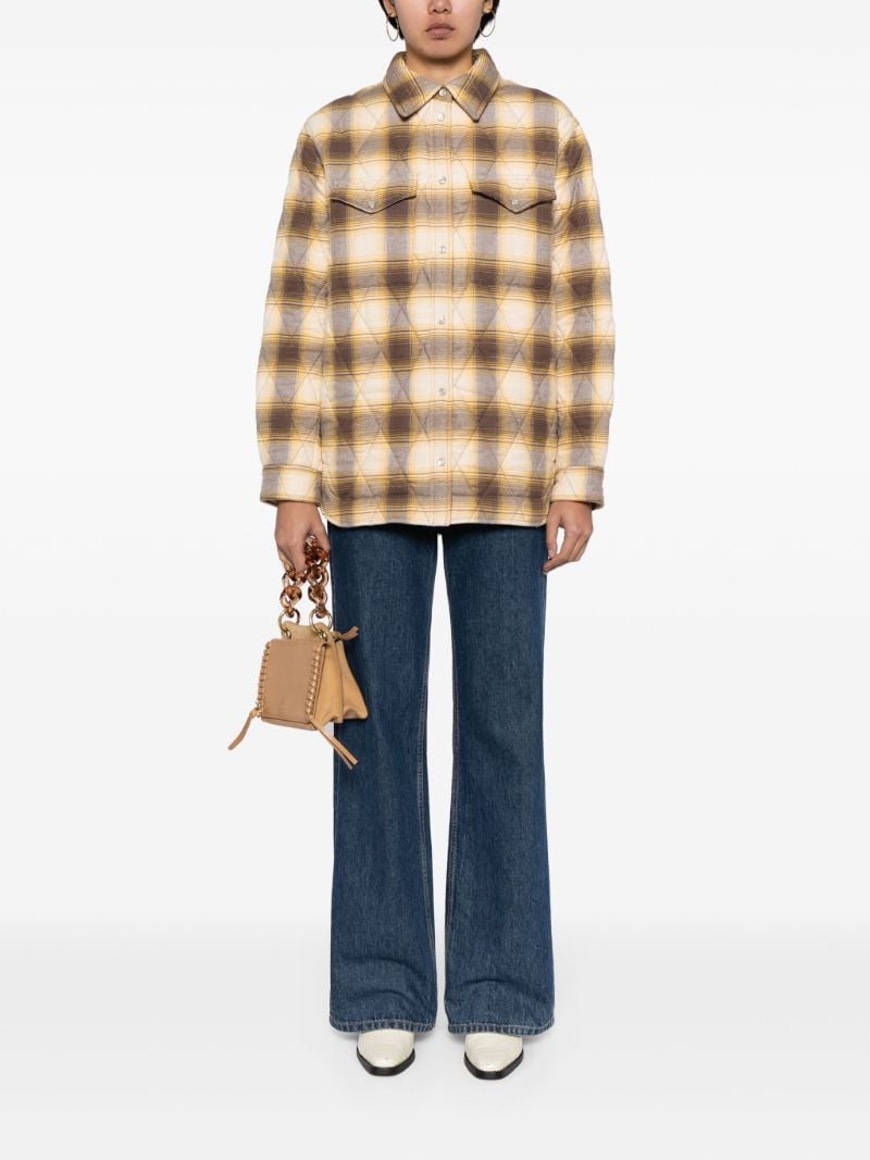Neutral Mysena Quilted Shirt Jacket