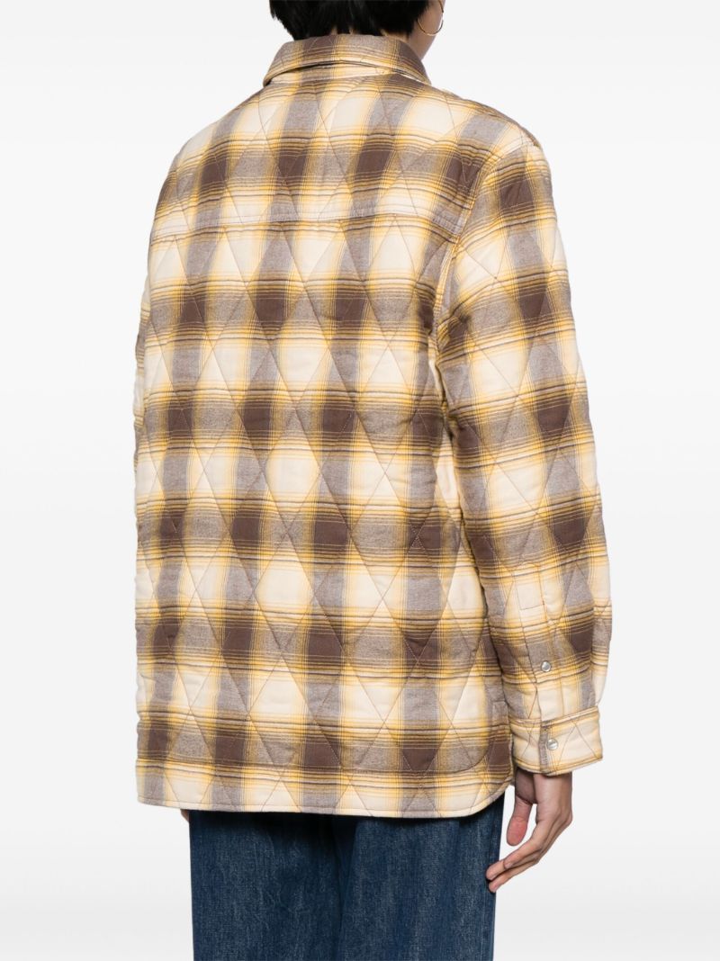 Neutral Mysena Quilted Shirt Jacket