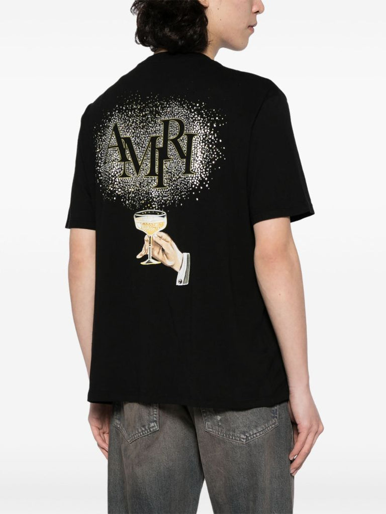 Black Logo-print Cotton T-shirt