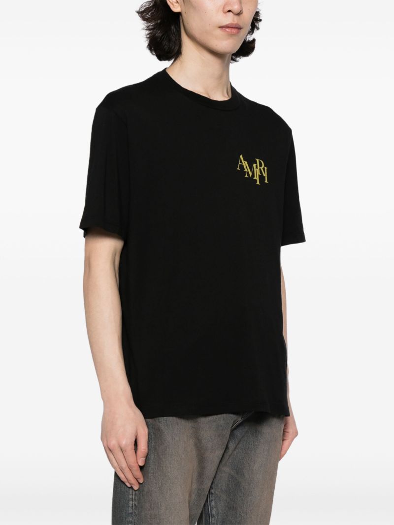 Black Logo-print Cotton T-shirt
