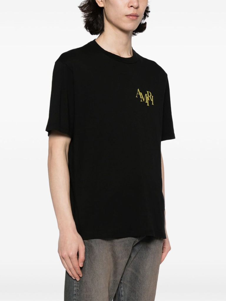 Black Logo-print Cotton T-shirt