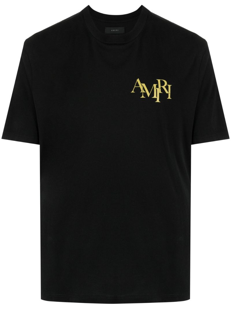 Black Logo-print Cotton T-shirt