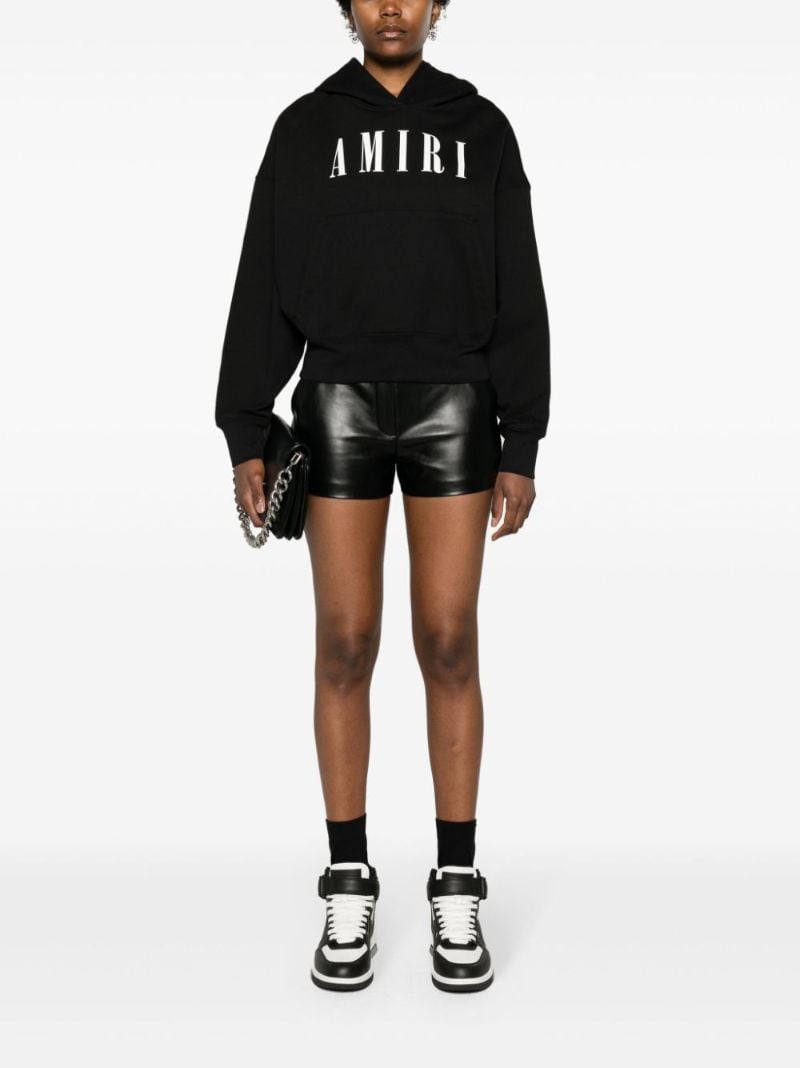 Black Logo-print Cotton Hoodie