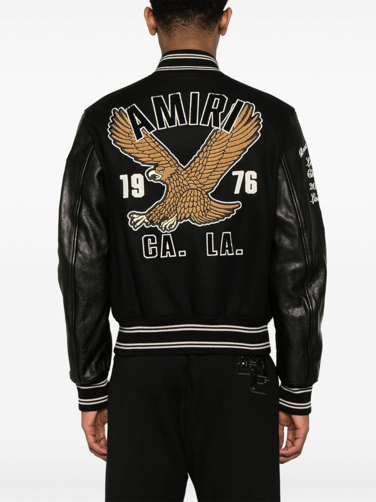 Black Eagle Varsity Bomber Jacket