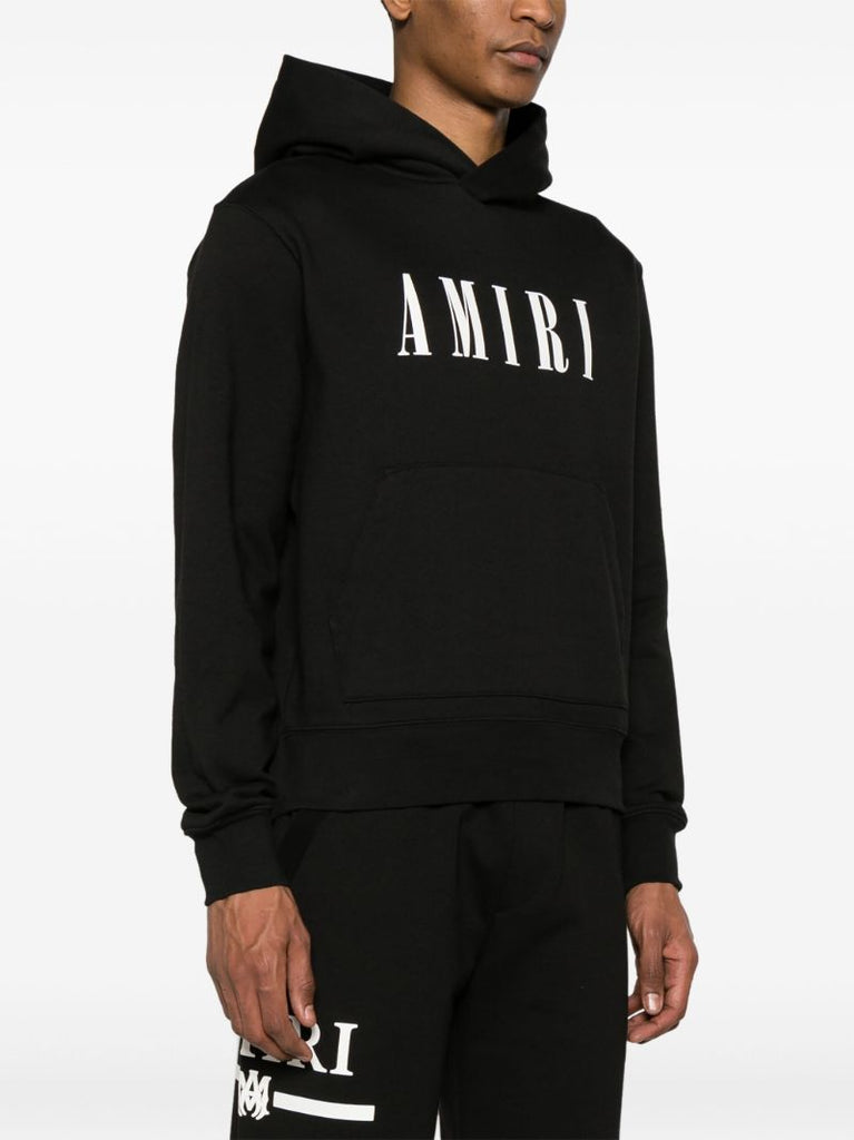 Black Logo-print Cotton Hoodie
