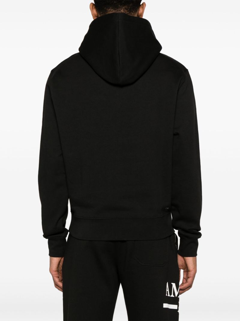 Black Logo-print Cotton Hoodie