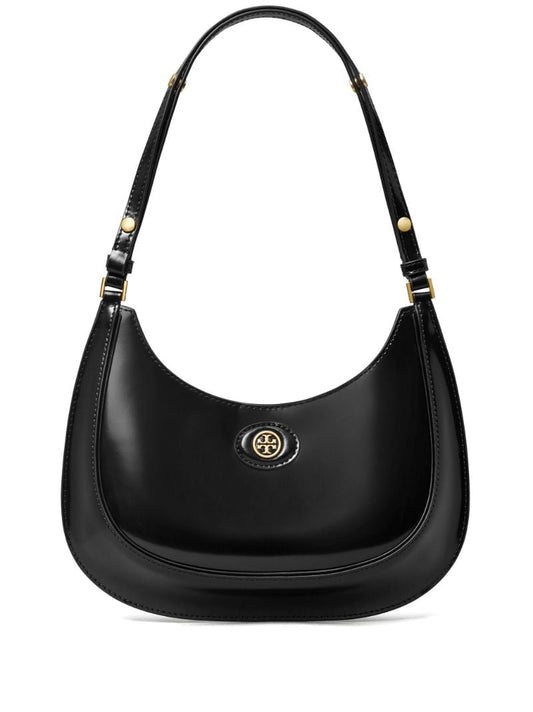 Black Robinson Leather Shoulder Bag