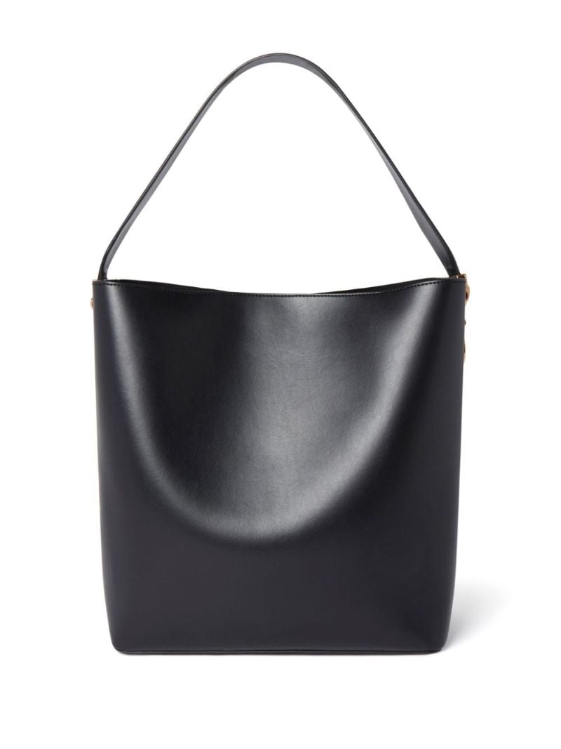 Black Frayme Faux-leather Tote Bag