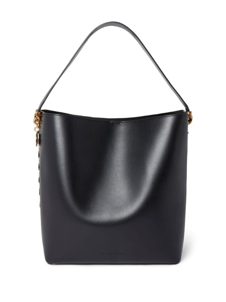 Black Frayme Faux-leather Tote Bag