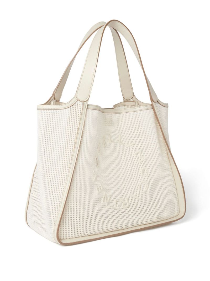 Neutral Logo Cotton Tote Bag