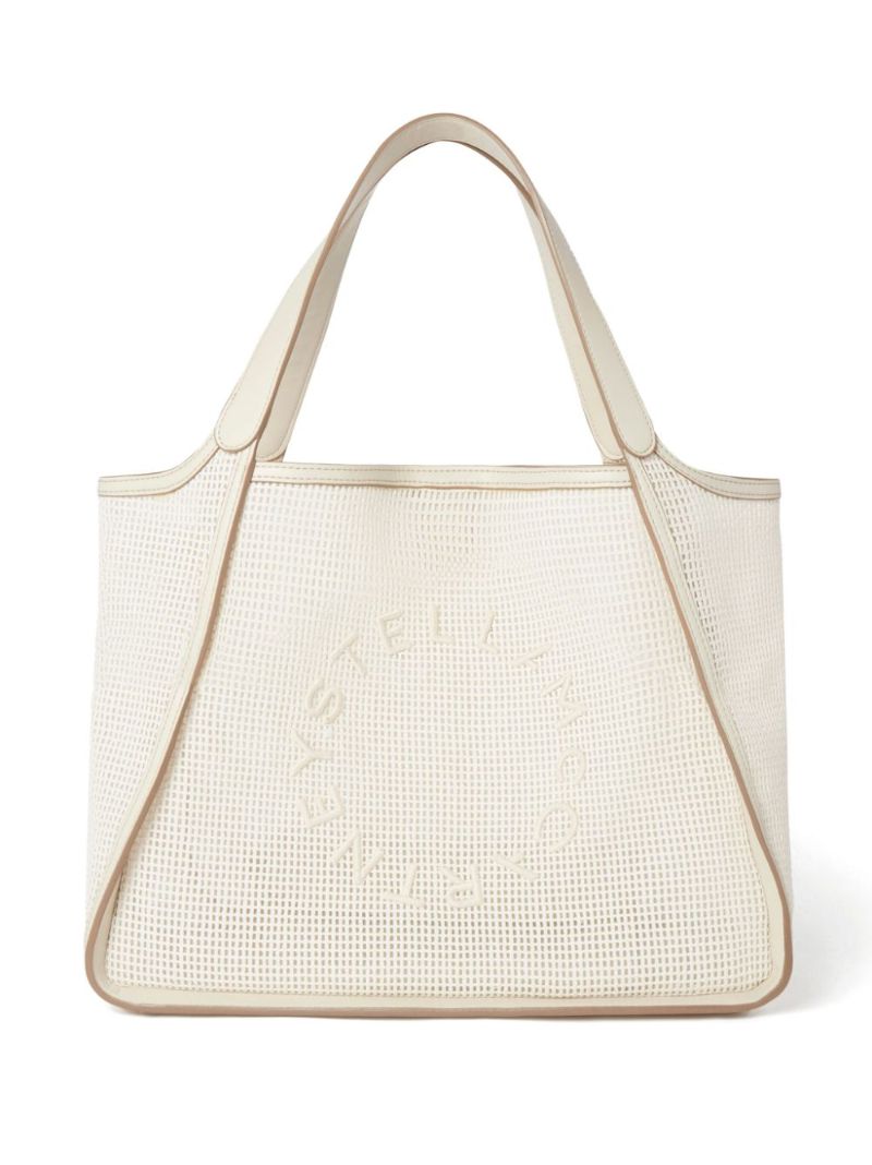 Neutral Logo Cotton Tote Bag