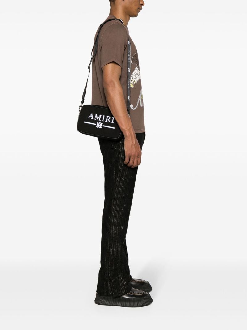 Black Canvas Messenger Bag