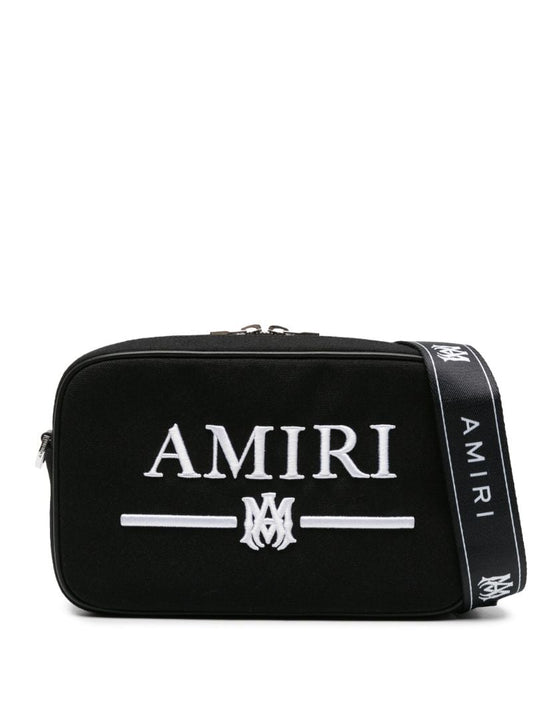 Black Canvas Messenger Bag