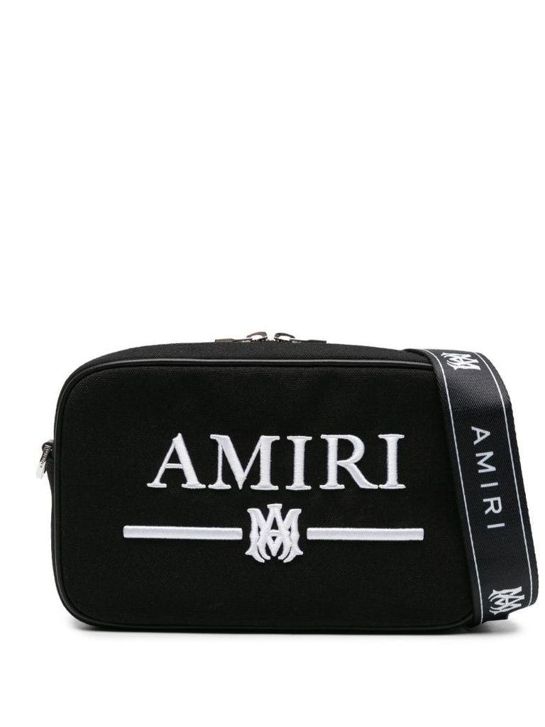 Black Canvas Messenger Bag