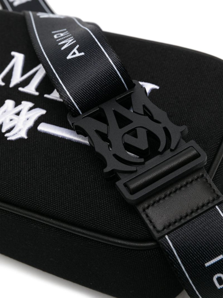Black Canvas Messenger Bag