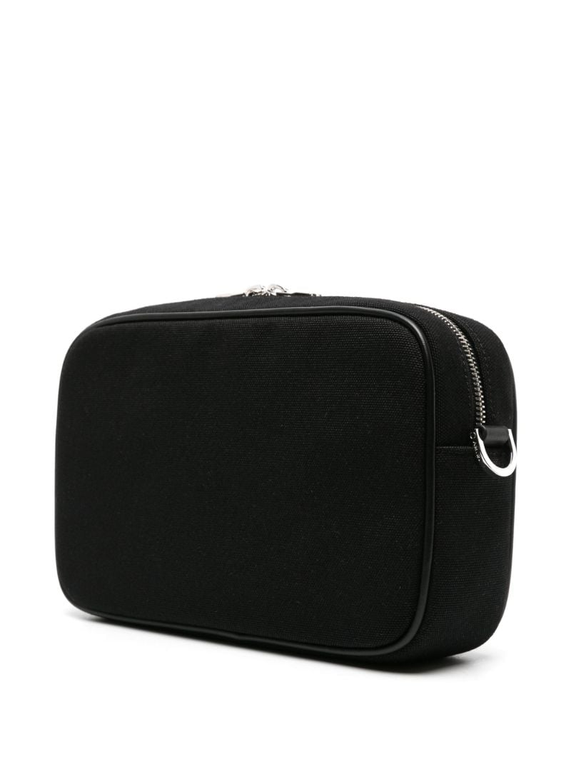 Black Canvas Messenger Bag