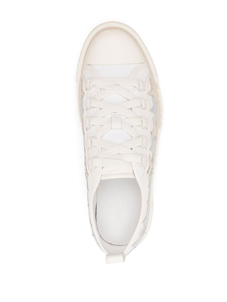 White Stars Court Canvas Sneakers