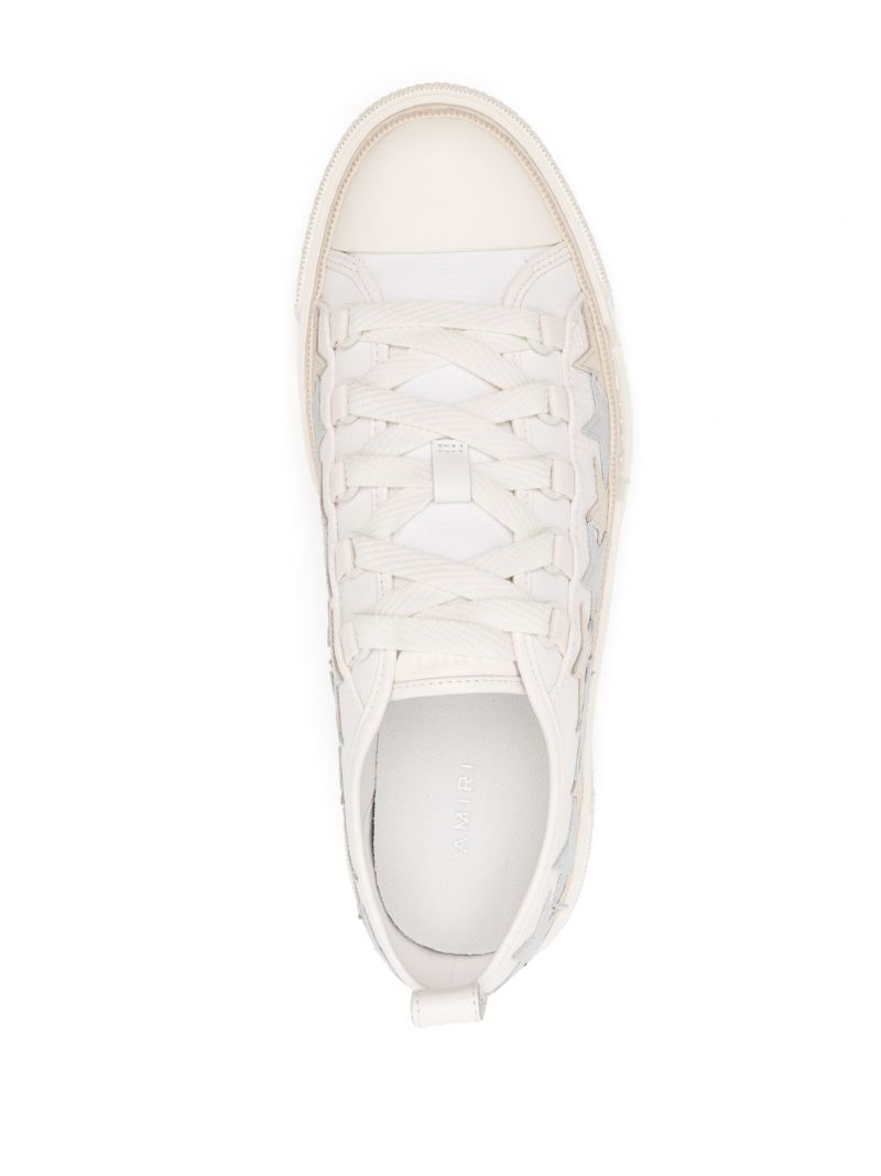 White Stars Court Canvas Sneakers