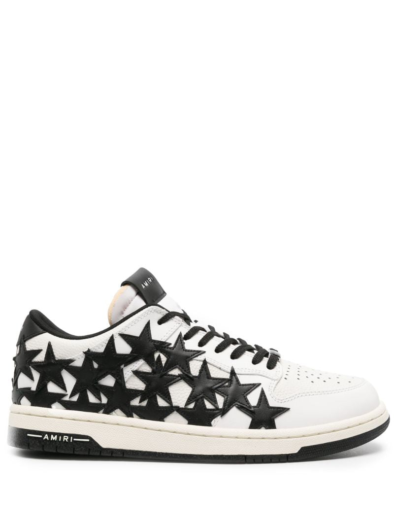 White Stars Court Leather Sneakers