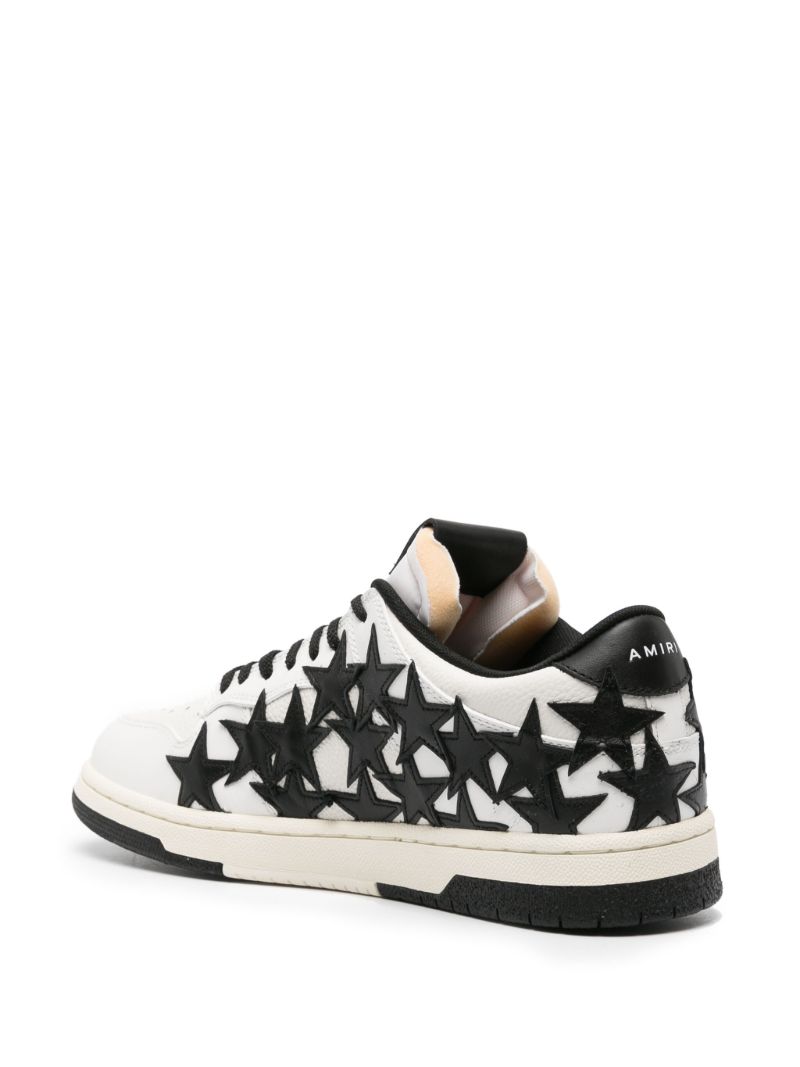 White Stars Court Leather Sneakers